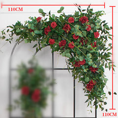 A193 A7780 A7697 Outdoor Wedding Backdrop Arch plant Rose Floral