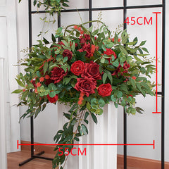 A193 A7780 A7697 Outdoor Wedding Backdrop Arch plant Rose Floral