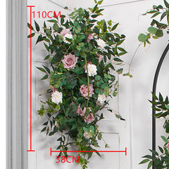A193 A7780 A7697 Outdoor Wedding Backdrop Arch plant Rose Floral