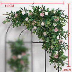 A193 A7780 A7697 Outdoor Wedding Backdrop Arch plant Rose Floral