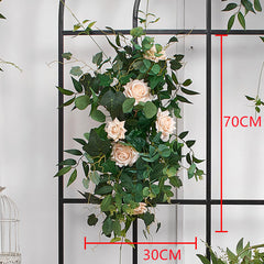A193 A7780 A7697 Outdoor Wedding Backdrop Arch plant Rose Floral