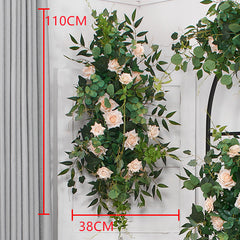 A193 A7780 A7697 Outdoor Wedding Backdrop Arch plant Rose Floral