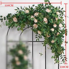 A193 A7780 A7697 Outdoor Wedding Backdrop Arch plant Rose Floral