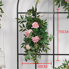 A193 A7780 A7697 Outdoor Wedding Backdrop Arch plant Rose Floral