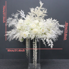 A077 A7452 A7608 Hang Flower Row Wedding Floor Table Floral Prop