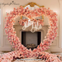 Luxury Heart-Shaped Shelf Floral Arrangement Wedding Arch Decor A7591 A6625 A7448 A7449 A8046