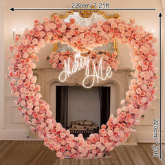 Luxury Heart-Shaped Shelf Floral Arrangement Wedding Arch Decor A7591 A6625 A7448 A7449 A8046