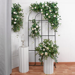A193 A7780 A7697 Outdoor Wedding Backdrop Arch plant Rose Floral