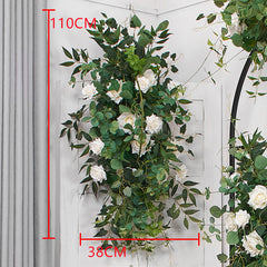 A193 A7780 A7697 Outdoor Wedding Backdrop Arch plant Rose Floral