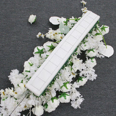 A7508 White Rose Palm Cherry Blossom Artificial Flower Row Wedding Arch Backdrop
