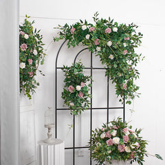 A193 A7780 A7697 Outdoor Wedding Backdrop Arch plant Rose Floral